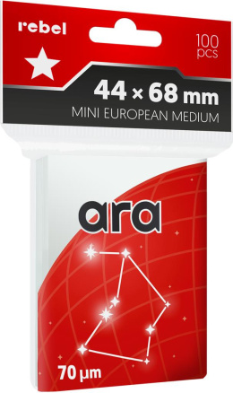 Koszulki na Karty Rebel "Mini European Medium" Ara (44 x 68 mm) - 100 Sztuk
