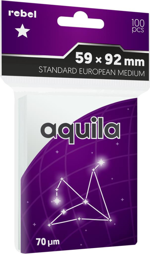 Koszulki na Karty Rebel "Standard European Medium" Aquila (59 x 92 mm) - 100 Sztuk