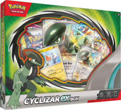 Pokémon TCG: Cyclizar ex Box - zestaw kart i 4 boostery